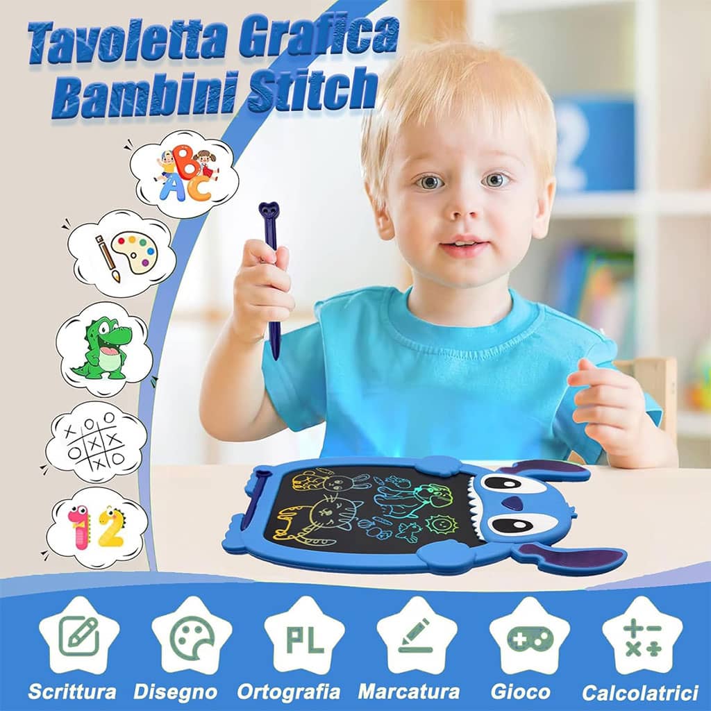 Tablette d’Écriture LCD Enfant – Modèle Stitch